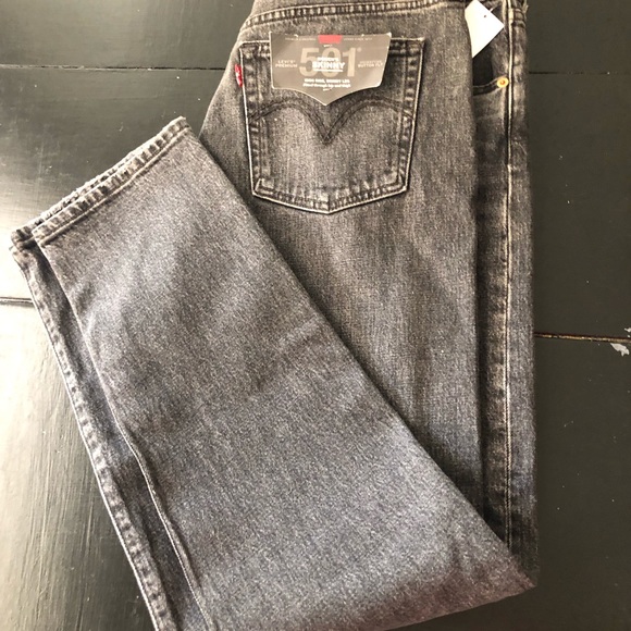 NWT Black Levi’s 501 women’s skinny high rise skin - Picture 6 of 13
